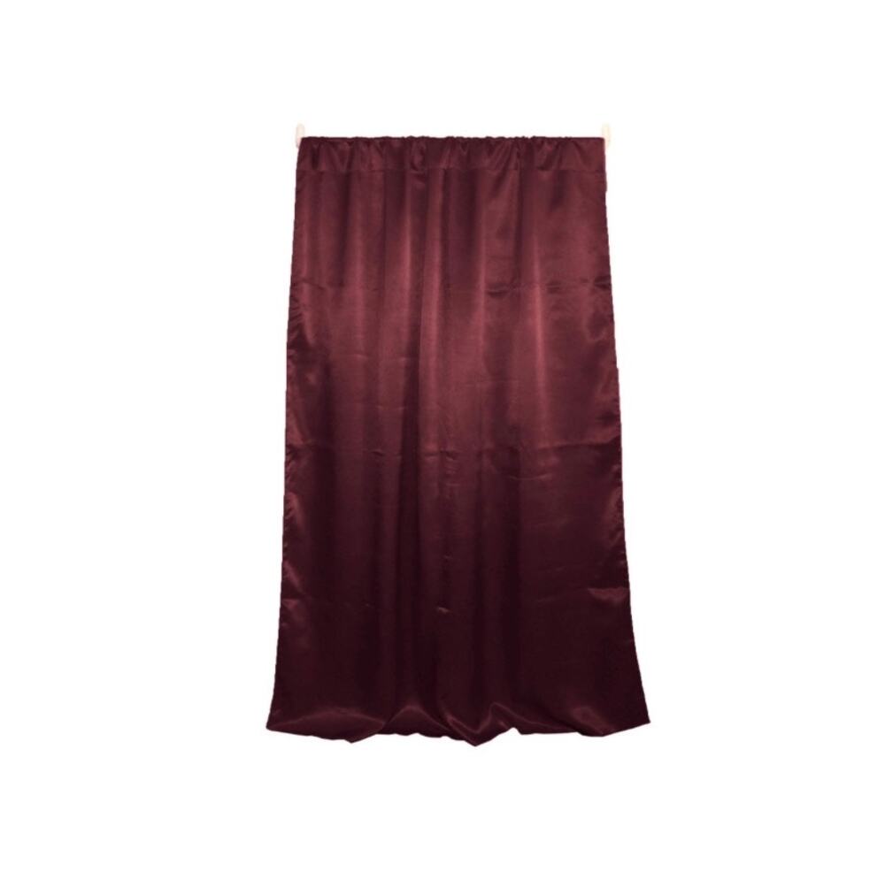 Faux Taffeta Curtain Panel